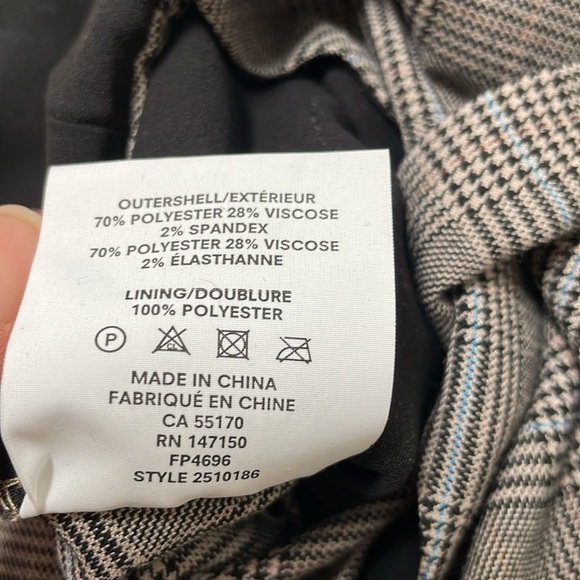 Frank & and Oak Plaid Check Jumpsuit Pant Suit Sleeveless Belt Button Small New - Picture 10 of 10